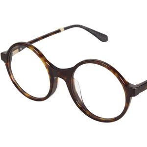 New Kate Young for Tura eyeglass frame Tortoise w/Leather Accent  K526 Virginie